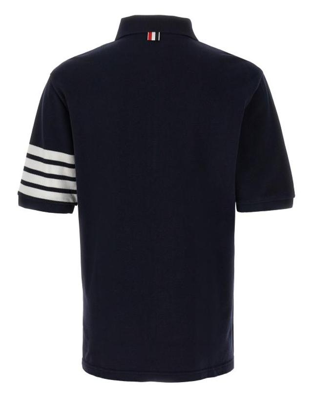 톰브라운 [해외직구] 26FW 톰브라운 폴로 티셔츠 MJP136G07976415 Blue 착용컷