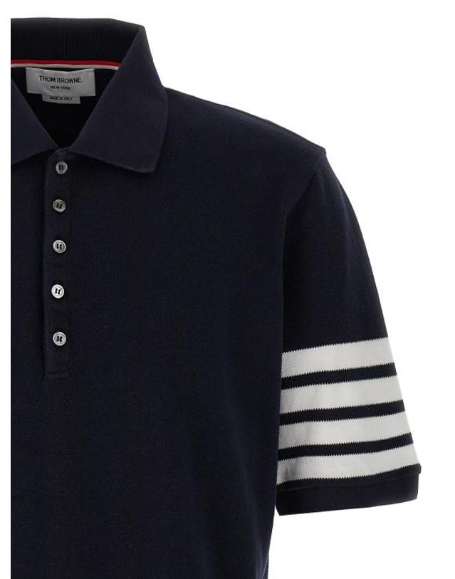 톰브라운 [해외직구] 26FW 톰브라운 폴로 티셔츠 MJP136G07976415 Blue 착용컷