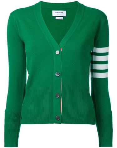 [해외직구] 26SS 톰브라운 클래식 캐시미어 4바 브이넥 가디건 FKC001A 00011300 DARK GREEN