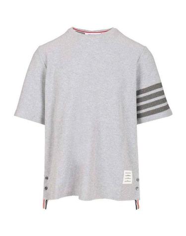 [해외직구] 26FW 톰브라운 텍스처드 피케 4바 티 MJS296AJ0248050 GREY