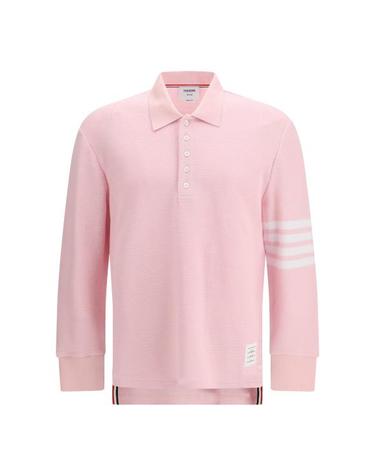 [해외직구] 26SS 톰브라운 텍스쳐드 피케 4바 롱슬리브 폴로셔츠 MJP234AJ0248 PINK