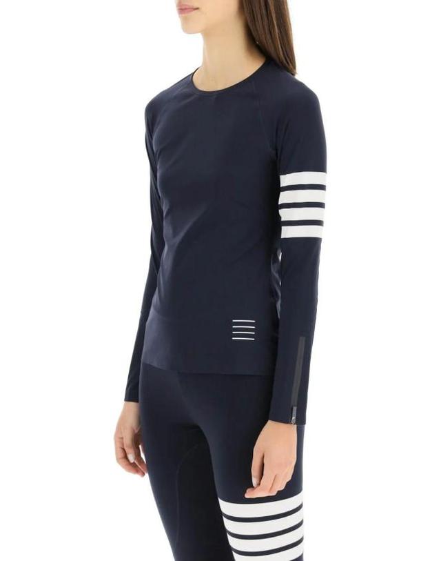 톰브라운 [해외직구] 26SS 톰브라운 긴팔 티셔츠 FJA001A06770 461 NAVY 착용컷