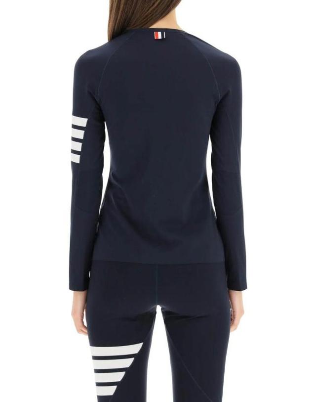 톰브라운 [해외직구] 26SS 톰브라운 긴팔 티셔츠 FJA001A06770 461 NAVY 착용컷