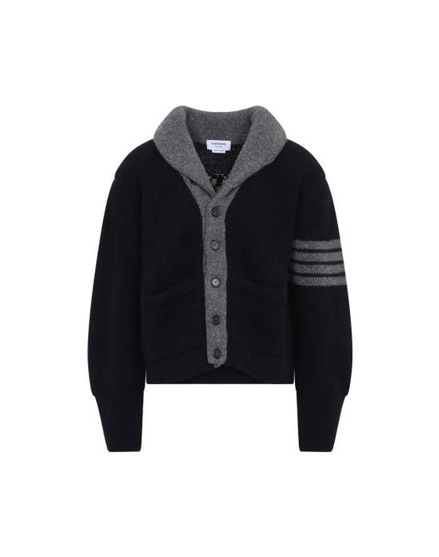 톰브라운 [해외직구] 26FW 톰브라운 가디건 MKJ146B Y1047 415 NAVY 착용컷