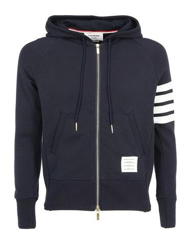 [해외직구] 26FW 톰브라운 사선완장 투웨이 후드집업 후드 티셔츠 MJT022H00535461 Dark Blue