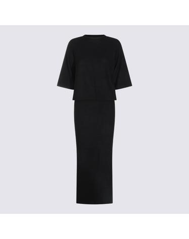 [해외직구] 26FW 톰크롬 롱 원피스 WD7303 11 Black