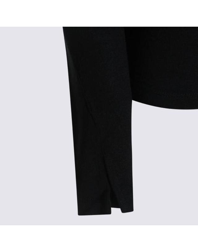 톰 크롬 [해외직구] 26FW 톰크롬 긴팔 티셔츠 WTS63703 11 Black 착용컷