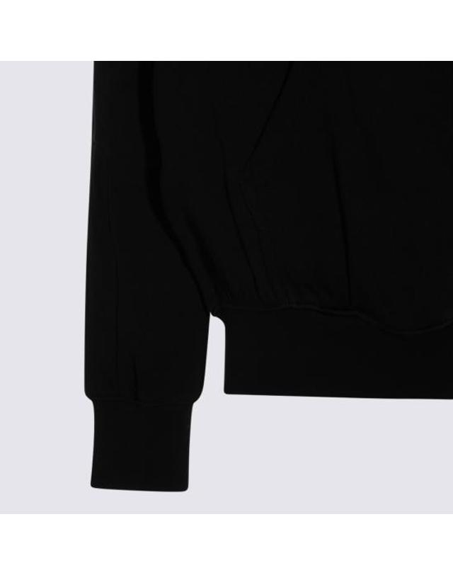 톰 크롬 [해외직구] 26FW 톰크롬 후드 티셔츠 MSJ71101 Black 착용컷