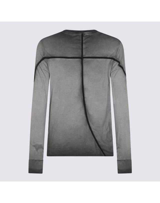 톰 크롬 [해외직구] 26FW 톰크롬 긴팔 티셔츠 MTS96001 180 COLD GREY 착용컷