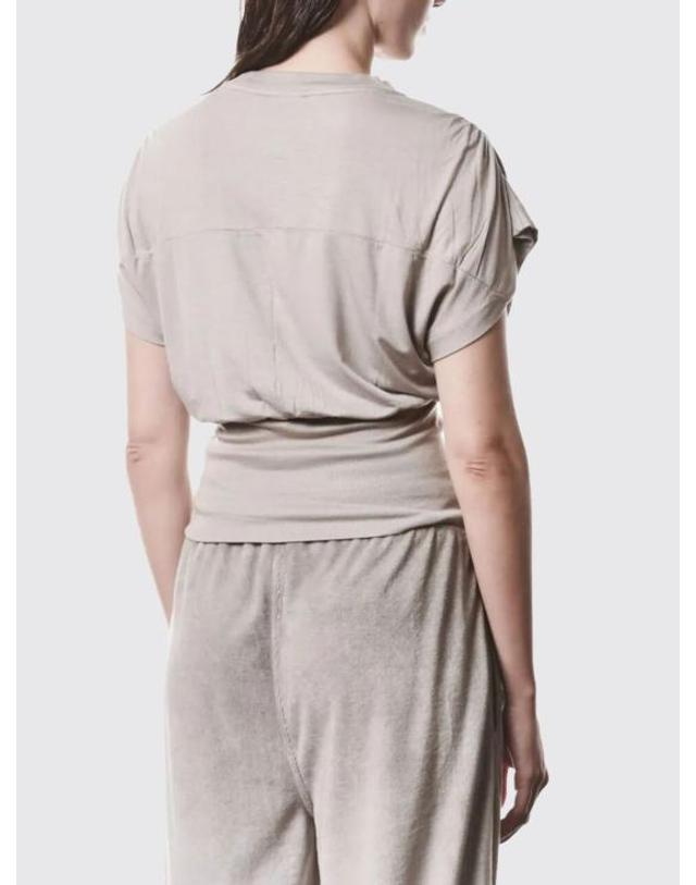 톰 크롬 [해외직구] 26SS 톰크롬 반팔 티셔츠 WTS624 STONE Grey 착용컷