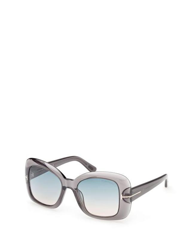 톰포드 [해외직구] 26FW 톰포드 선글라스 FT1348 20P GREY OTHER GRADIENT GREEN 착용컷