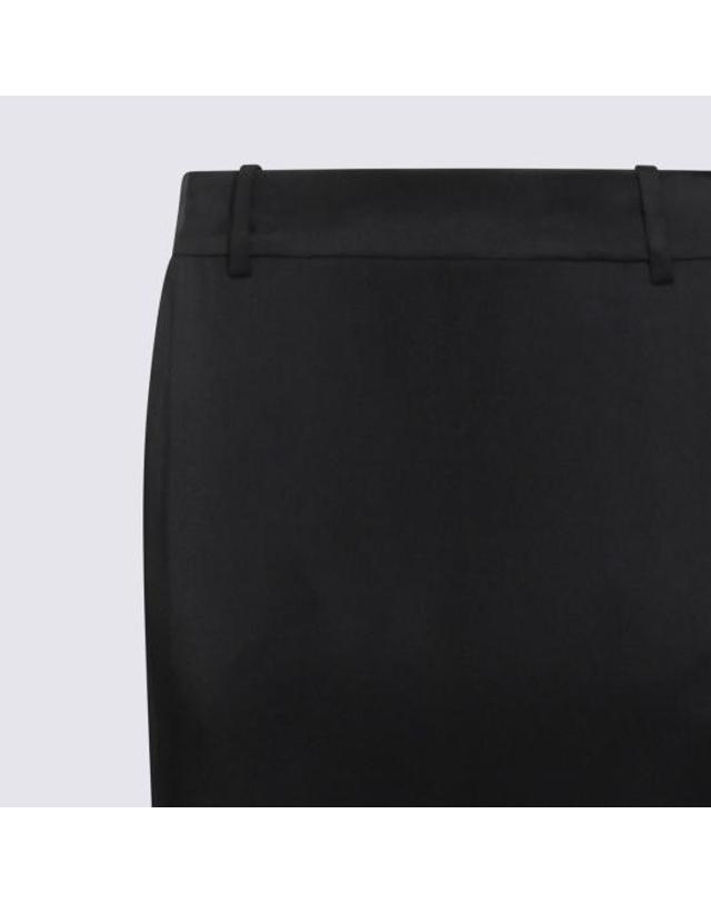 톰포드 [해외직구] 26SS 톰포드 롱 스커트 GC5830 FAX1524NAA Light Grey 착용컷