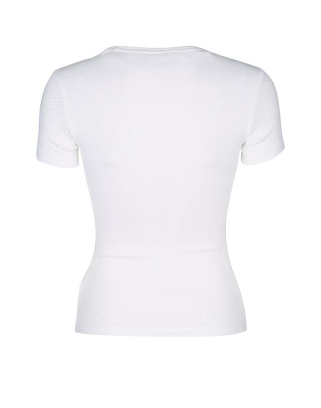 타미진스 [해외직구] 24SS 토미진 반팔 티셔츠 DW0DW17881 YBR WHITE 착용컷