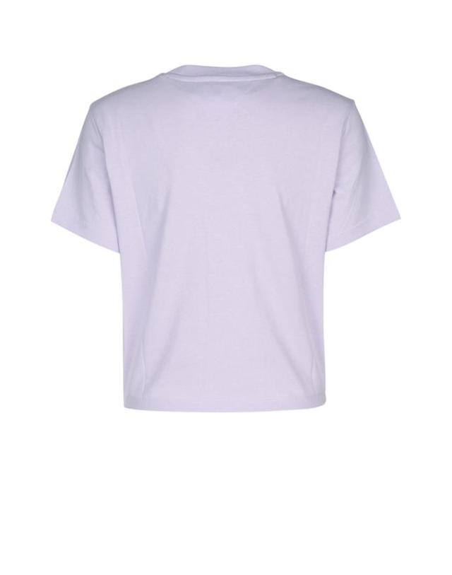 타미진스 [해외직구] 24SS 토미진 반팔 티셔츠 DW0DW17391 W06 LAVENDERFLOWER 착용컷