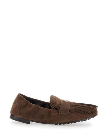 [해외직구] 25FW 토리버치 Ballet 프린지 스웨이드 로퍼 176837200 Brown