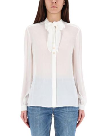 [해외직구] 25FW 토리버치 블라우스 176348 025 WHITE