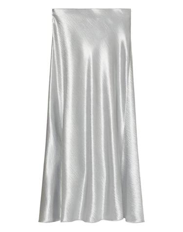 [해외직구] 26SS 토리버치 미디 스커트 163348 022 QUARTZ GRAY