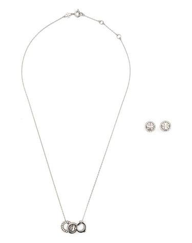 [해외직구] 26SS 토리버치 목걸이 팬던트 177663 042 Tory Silver Crystal