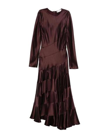 [해외직구] 26SS 토리버치 롱 원피스 176403600 Dark Red
