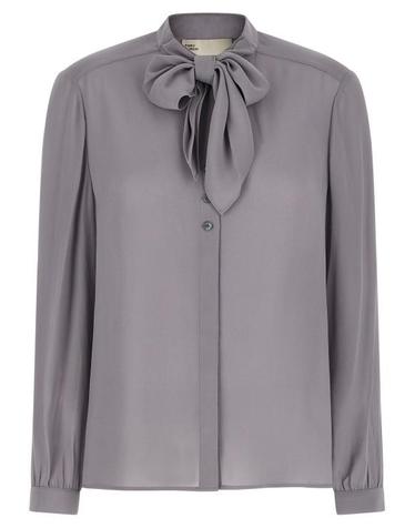 [해외직구] 26SS 토리버치 블라우스 TO325006BM GRAY