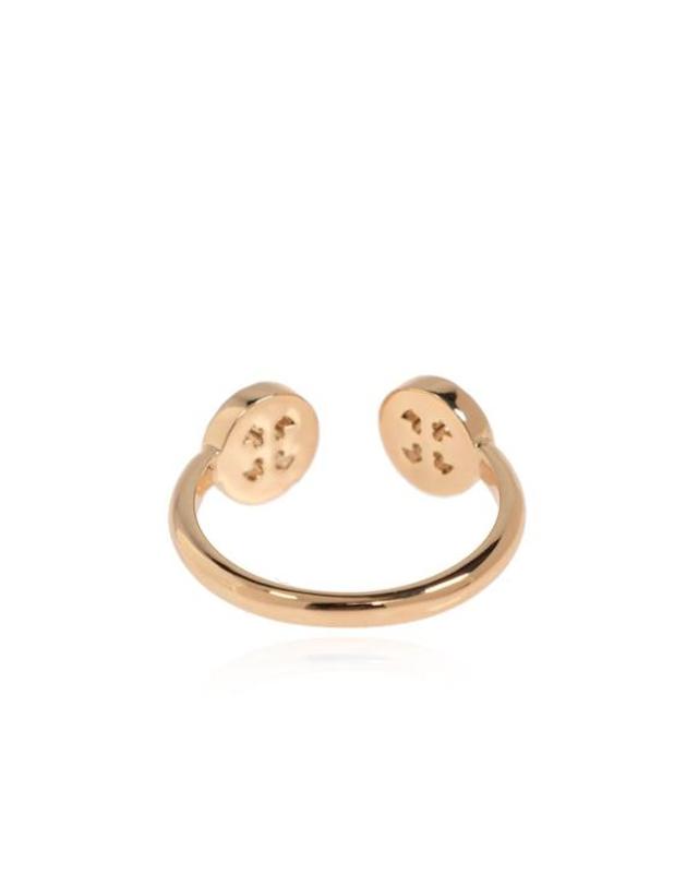 토리버치 [해외직구] 26SS 토리버치 밀러 파베 오픈 링 160180783 GOLD CRYSTAL GOLD TONE 착용컷