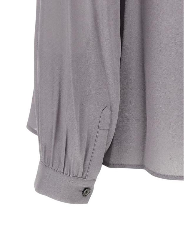 토리버치 [해외직구] 26SS 토리버치 블라우스 TO325006BM GRAY 착용컷