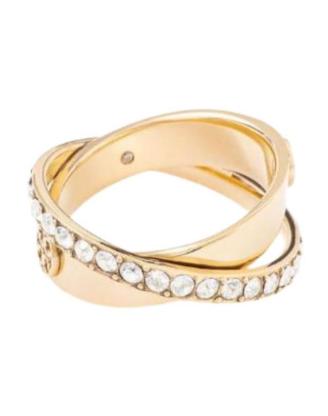 토리버치 [해외직구] 26FW 토리버치 반지 184430783 GOLD CRYSTAL 착용컷