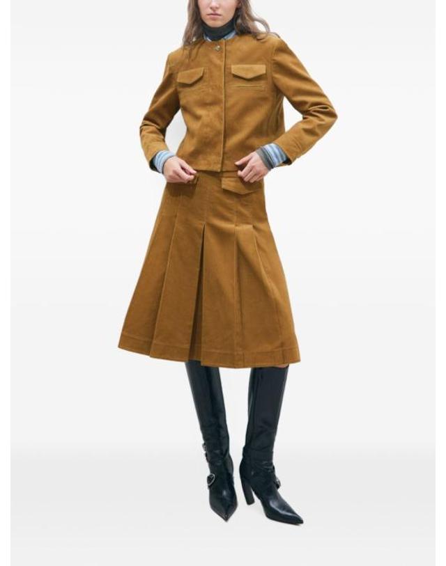 토리버치 [해외직구] 26FW 토리버치 수트 자켓 185587 291 BROWN 착용컷