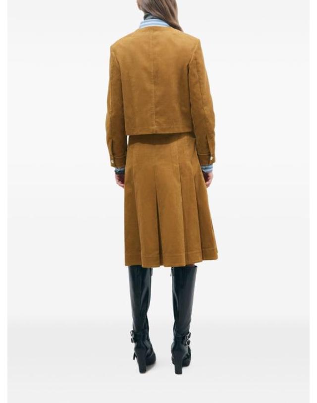 토리버치 [해외직구] 26FW 토리버치 수트 자켓 185587 291 BROWN 착용컷