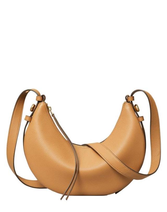 토리버치 [해외직구] 26SS 토리버치 로미 하프 문 백 178677227 BROWN 착용컷