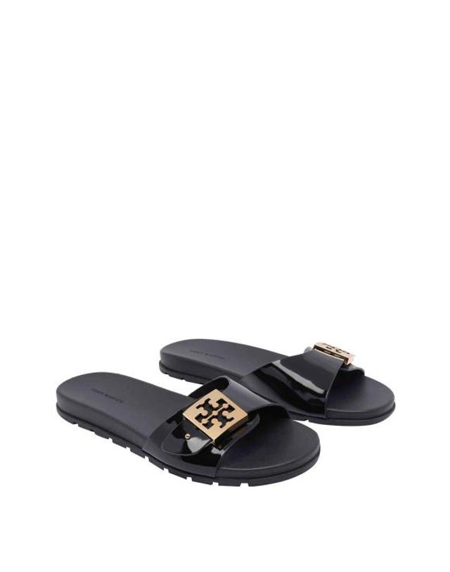 토리버치 [해외직구] 26FW 토리버치 버클 슬라이드 157872001 BLACK 착용컷