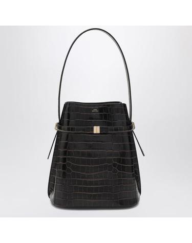 [해외직구] 26FW 토템 벨티드 크로커 엠보스드 버킷백 244 WAL0048LE0076 Brown