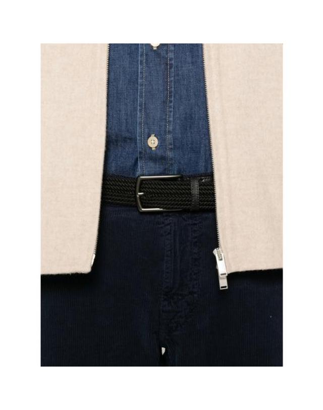 트라마로사 [해외직구] 26FW 트라마로사 스트레이트 팬츠 MICHELANGELO V005 DKBLU BLUE 착용컷
