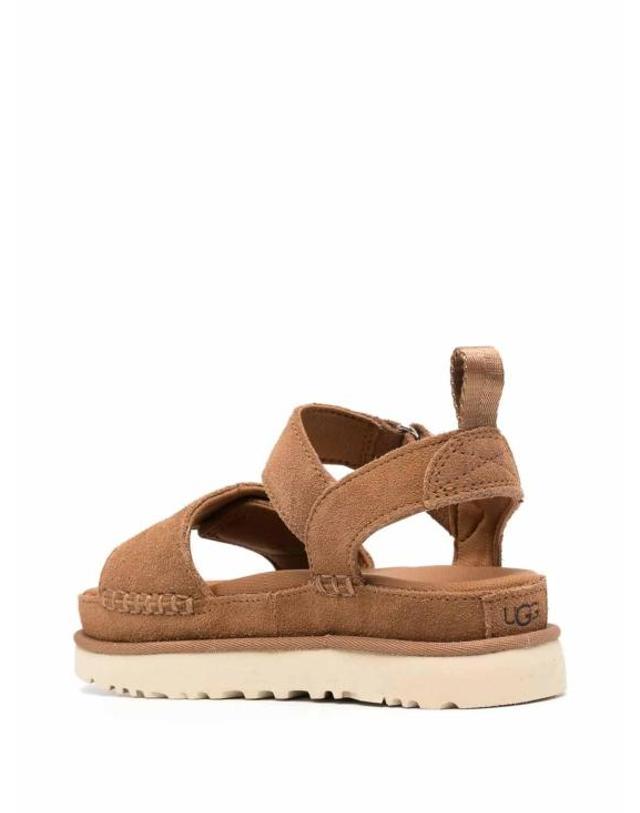 어그 [해외직구] 26SS 어그 골든스타 플랫폼 스트랩 샌들 1136783CHESTNUT Brown 착용컷