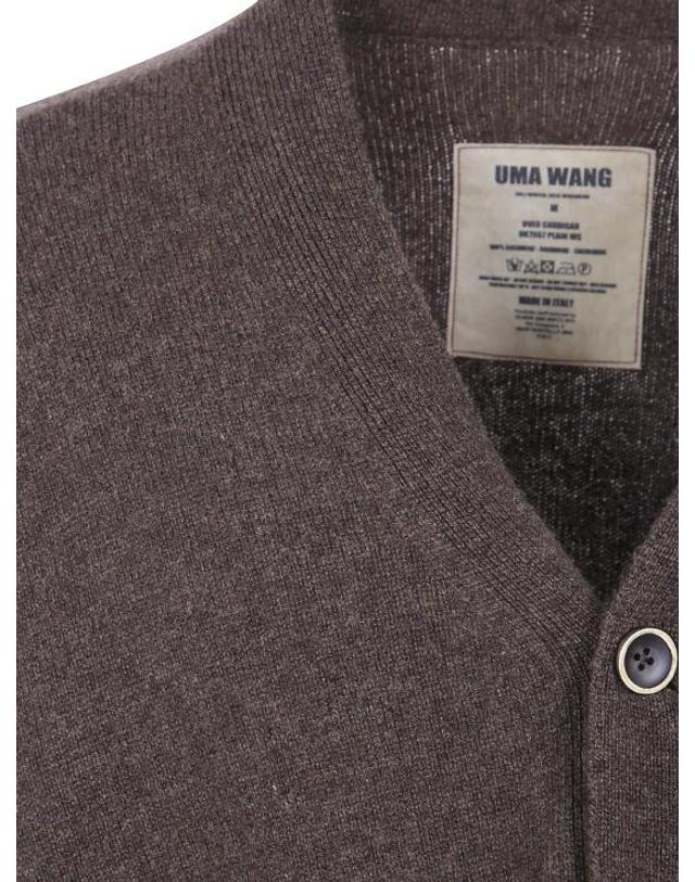 우마 왕 [해외직구] 26FW 우마 왕 가디건 UK7557WS UW600 BROWN 착용컷