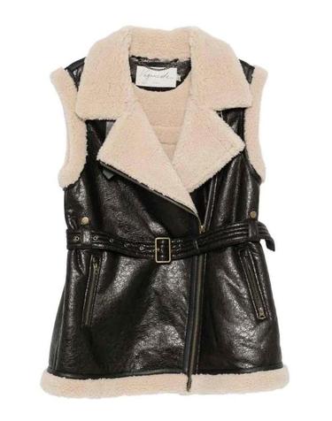 [해외직구] 26FW 어반코드 베스트 BJ20456DARKBROWNCREAM BLACK