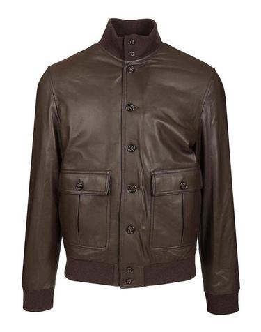 [해외직구] 26FW 발스타 가죽 자켓 407AI0700827 BROWN