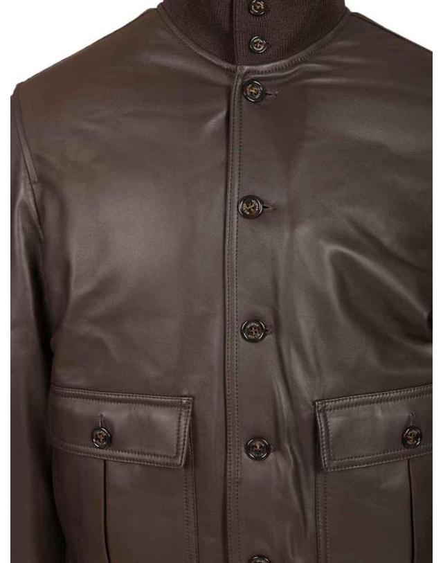 발스타 [해외직구] 26FW 발스타 가죽 자켓 407AI0700827 BROWN 착용컷