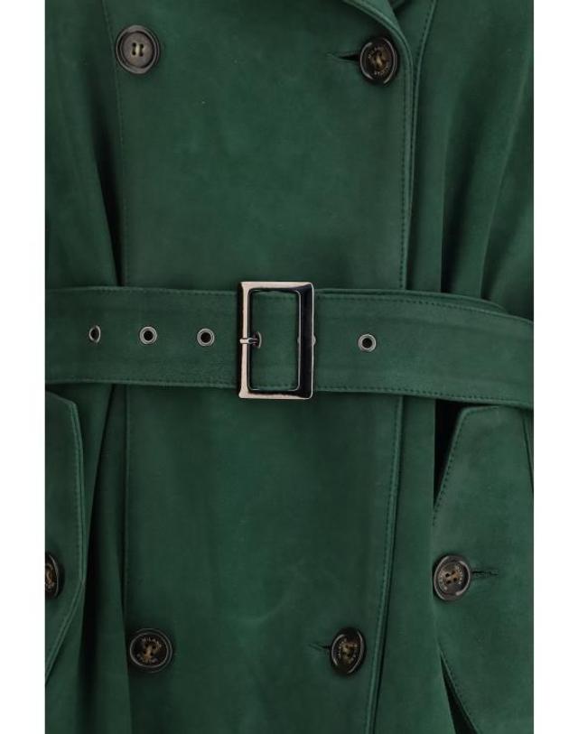 발스타 [해외직구] 26FW 발스타 트렌치 코트 417KF001 V0068 GREEN 착용컷