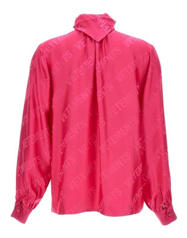 베트멍 [해외직구] 23FW 베트멍 블라우스 WE54SH100HHOTPINK Fuchsia 착용컷