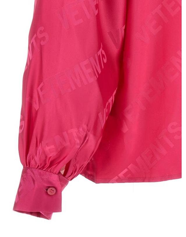 베트멍 [해외직구] 23FW 베트멍 블라우스 WE54SH100HHOTPINK Fuchsia 착용컷