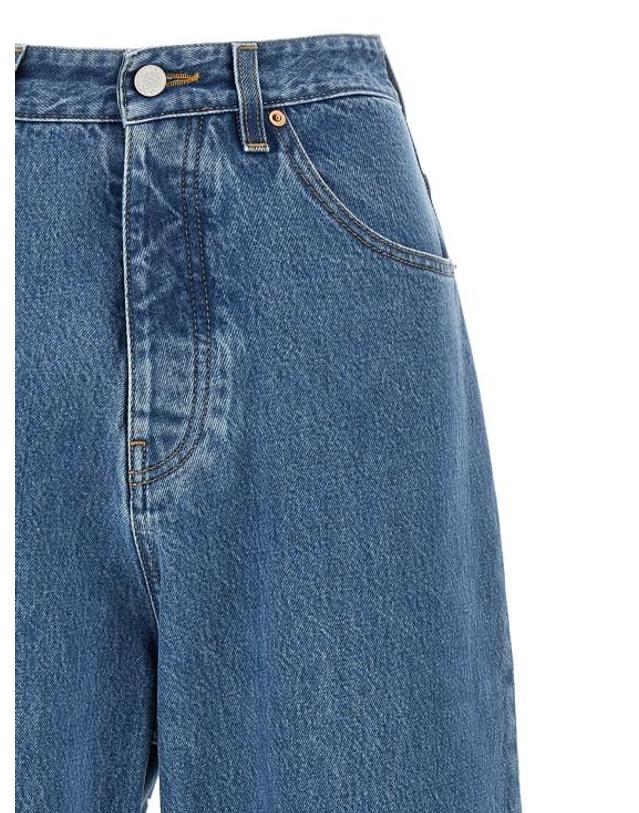 베트멍 [해외직구] 25SS 베트멍 데님 팬츠 VE303606BM BLUE 착용컷