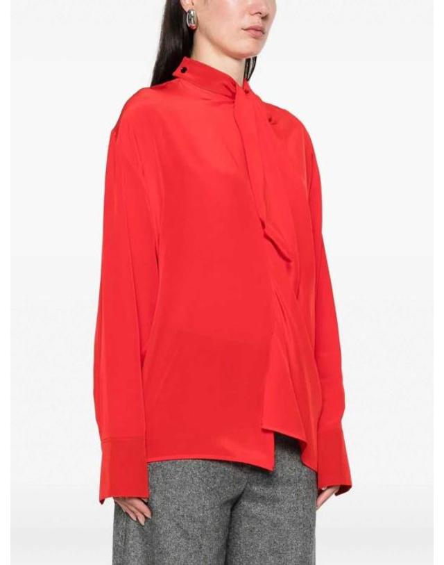 빅토리아 베컴 [해외직구] 26SS 빅토리아 베컴 블라우스 1126WSH006594A9631 RED 착용컷