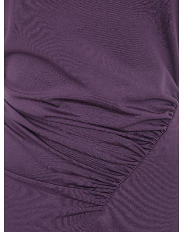 빅토리아 베컴 [해외직구] 26FW 빅토리아 베컴 롱 원피스 1326JDR007350A 486 BLACKCURRANT 착용컷