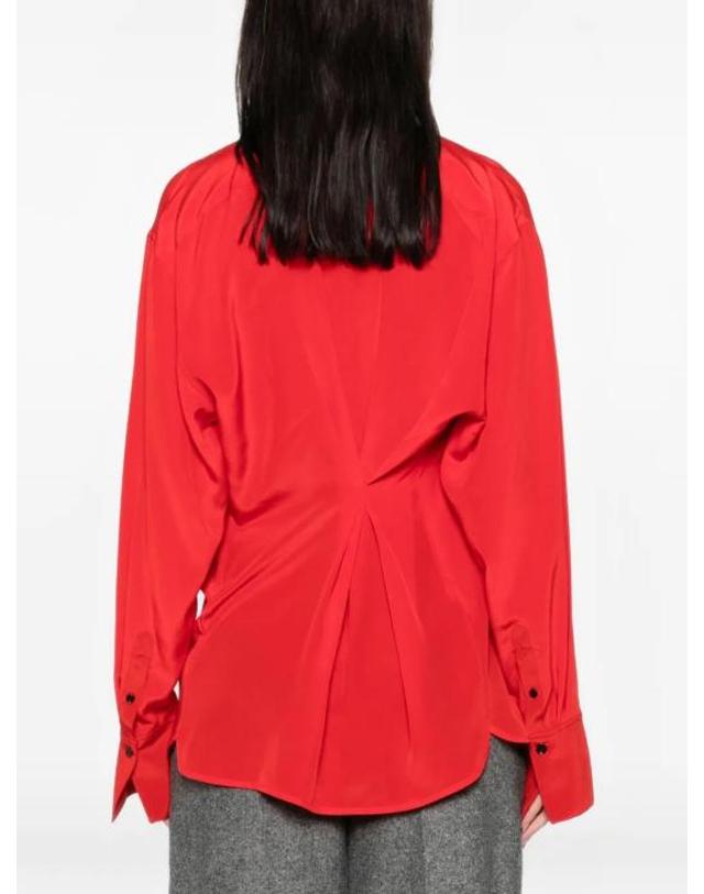 빅토리아 베컴 [해외직구] 26SS 빅토리아 베컴 블라우스 1126WSH006594A9631 Red 착용컷