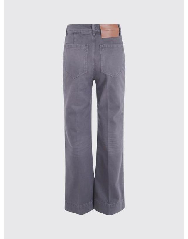빅토리아 베컴 [해외직구] 26FW 빅토리아 베컴 데님 팬츠 1426DJE007252RS 9985 Grey 착용컷