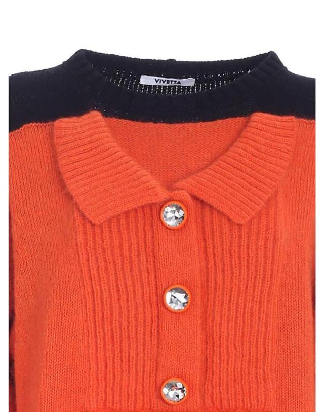 비베타 [해외직구] 21FW 비베타 숏 원피스 21IV2S0AH0170799003 Orange 착용컷