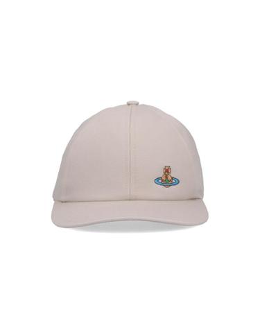 [해외직구] 25SS 비비안웨스트우드 ORB 로고 볼 캡 81020019 W00DD C403 Beige