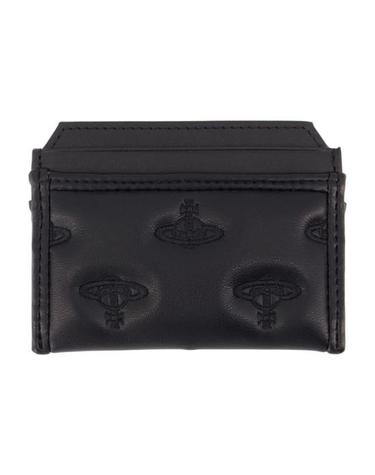[해외직구] 26FW 비비안웨스트우드 엠보스드 로고 레더 카드 지갑 엠보스드 로고 레더 카드 지갑 54030010W S002K N201 BLACK