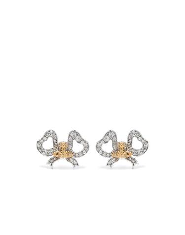 [해외직구] 26FW 비비안웨스트우드 리고베르타 리본 귀걸이 6201037J 02P580 P580 SILVER GOLD